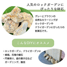 画像をギャラリービューアに読み込む, 【送料無料|沖縄・離島除く】庭石 割栗石 チャート石 20kg/袋 約150-300mm お庭の宅配便