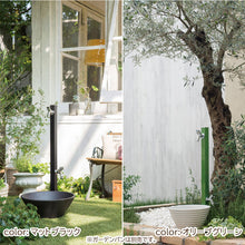 画像をギャラリービューアに読み込む, 立水栓水栓柱アクアルージュW2口蛇口2個おしゃれカラフルシンプルガーデニング庭洗車ペット洗い場散水日本製ホースアダプター付オンリーワンクラブTK3-SKW