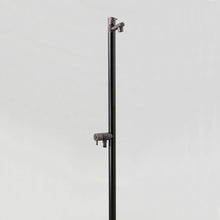 画像をギャラリービューアに読み込む, 送料無料オンリーワンクラブGIRAREジラーレWブラックブロンズメッキ補助蛇口【立水栓一体型蛇口二個二口付360°回転オシャレシンプルシャープナチュラル庭ガーデン洗い場ブロンズ銅】