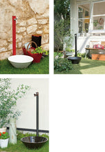 画像をギャラリービューアに読み込む, 送料無料オンリーワンクラブ水鉢千段ホワイト金彩ブラック黒艶水鉢ガーデンパン