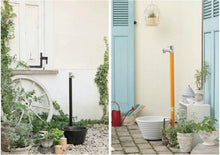 画像をギャラリービューアに読み込む, 送料無料オンリーワンクラブ水鉢ガーデンポット千段ホワイト艶消しブラックガーデンパン