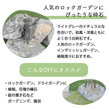 画像をギャラリービューアに読み込む, 【ダンプでの配送料込み】【土のう袋入り販売 20kg×5袋】庭石 割栗石 黒・グレー砕石 50-200mm 20kg 土のう袋入り
