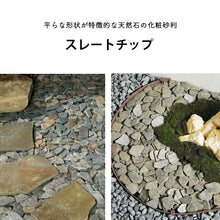 画像をギャラリービューアに読み込む, 【送料無料｜北海道・沖縄・離島除く】化粧砂利 スレートチップ Lサイズ 60～100mm Sサイズ 20～60mm　お庭の宅配便
